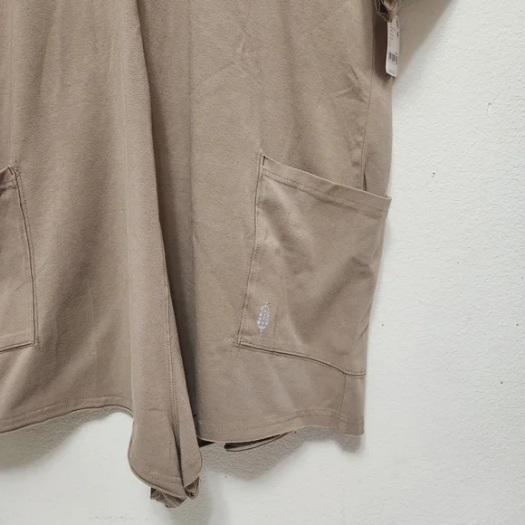 Free People FP Movement Women's Hot Shot Tee Romper Tan Jumpsuit Mocha Latte - Picture 8 of 16